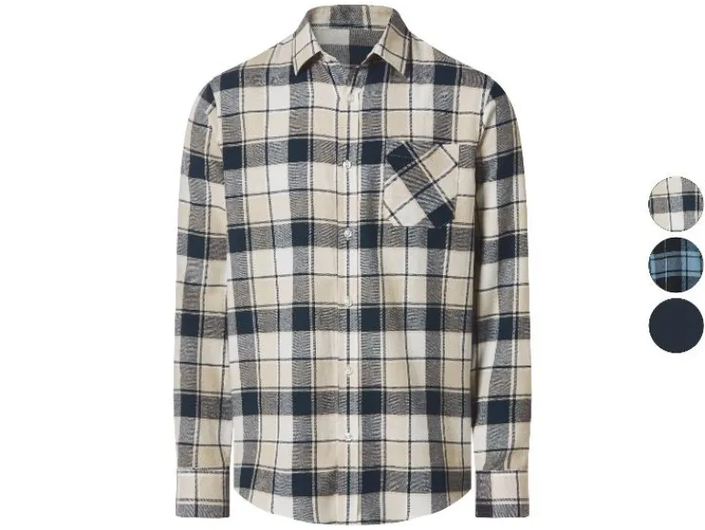 Flanellen heren overhemd<Esmara Men Outlet