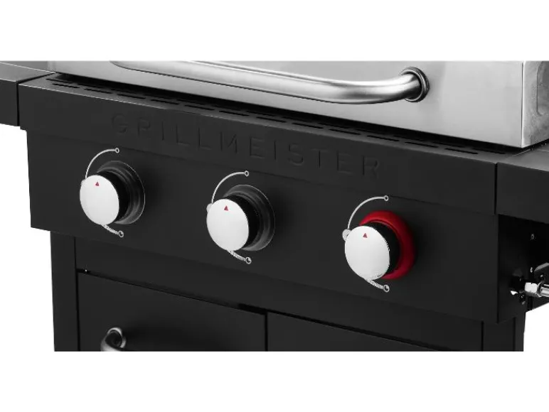 Gas BBQ 3 branders<GRILLMEISTER New
