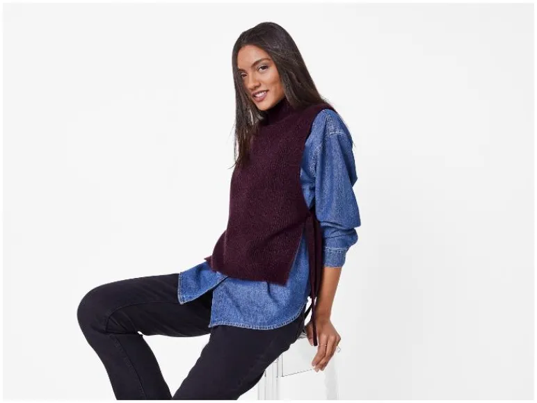 Gebreid dames vest<esmara® Sale