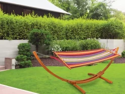 Hangmat met houten standaard<LIVARNO home Hot