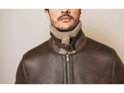 Heren bikerjack met imitatiebont<LIVERGY® Discount