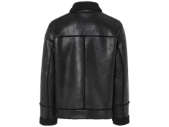 Heren bikerjack met imitatiebont<LIVERGY® Discount