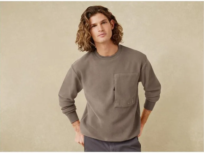 Heren fleecetrui<LIVERGY® Clearance