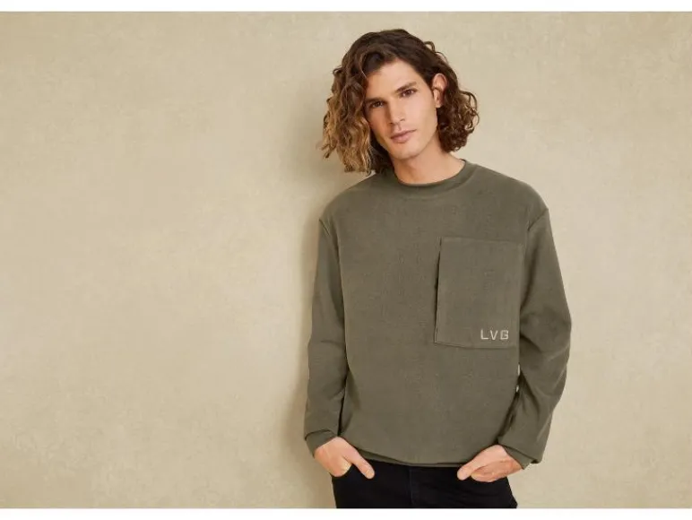 Heren fleecetrui<LIVERGY® Clearance