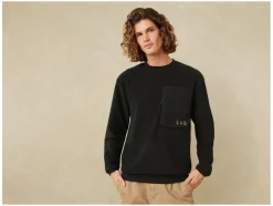 Heren fleecetrui<LIVERGY® Clearance