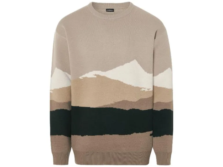 Heren gebreide trui<LIVERGY® Outlet