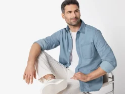 Heren jeans overhemd<LIVERGY® Online