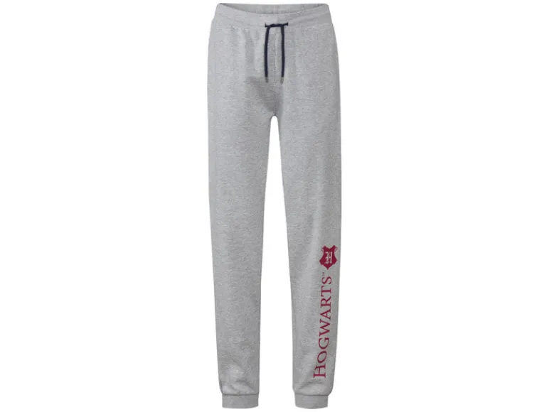 Heren joggingbroek met print op het been< Online