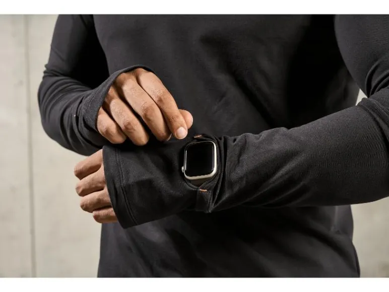 Heren sportshirt met smartwatch opening<CRIVIT Outlet