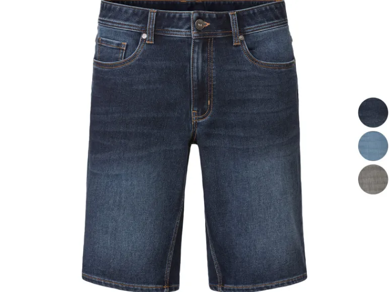 Heren sweatdenim korte broek<LIVERGY® Hot