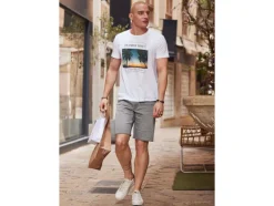Heren sweatdenim korte broek<LIVERGY® Hot