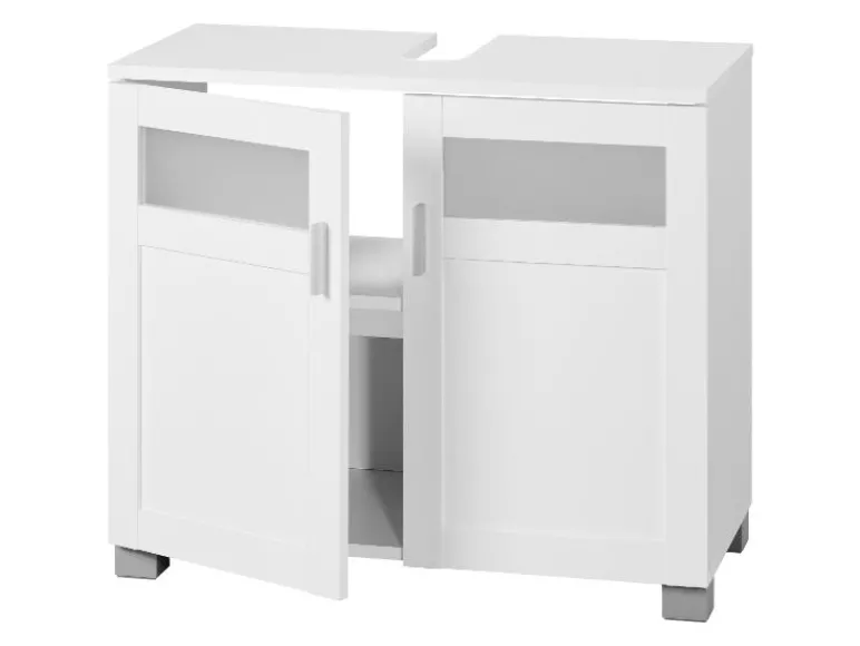 Hoge badkamerkast en onderkast wastafel Basel<LIVARNO home Outlet