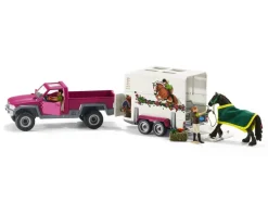 Horse Club Speelset Pick-up met paardenaanhangwagen<Schleich