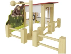 Houten boerderij/dierentuin/boomhut<Playtive Outlet