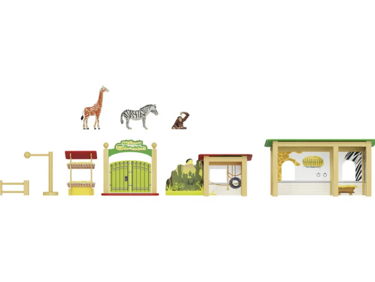 Houten boerderij/dierentuin/boomhut<Playtive Outlet
