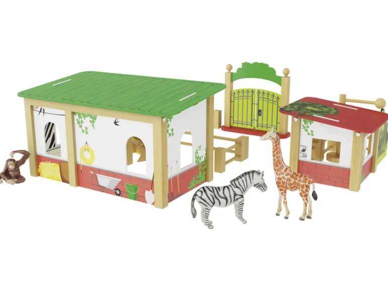 Houten boerderij/dierentuin/boomhut<Playtive Outlet