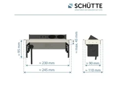 Inbouwstopcontact<Schütte Discount