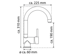 Keukenkraan Futura C, met cold-start functie<Eisl New