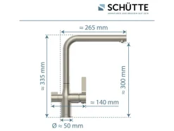 Keukenkraan met filtersysteem Aquastar Pro<Schütte