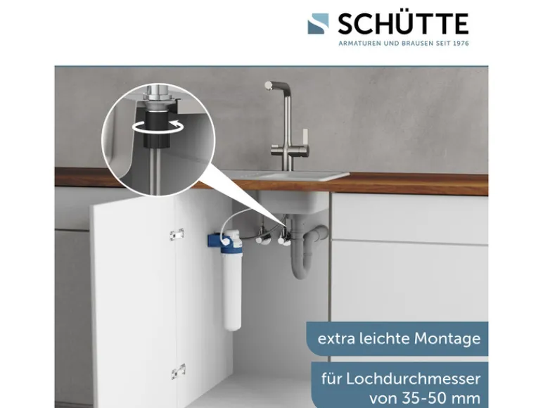 Keukenkraan met filtersysteem Aquastar Pro<Schütte