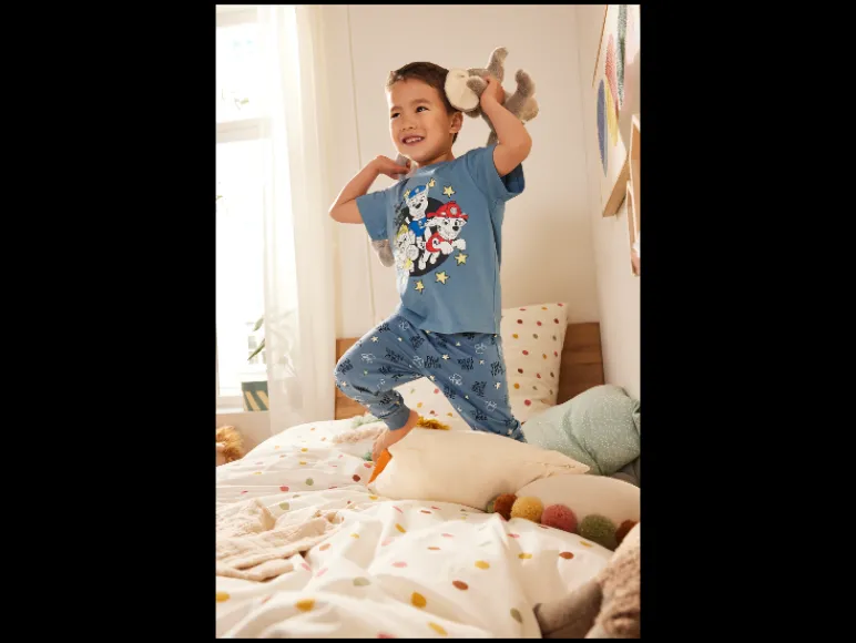 Kinder pyjama met glow-in-the-dark print<