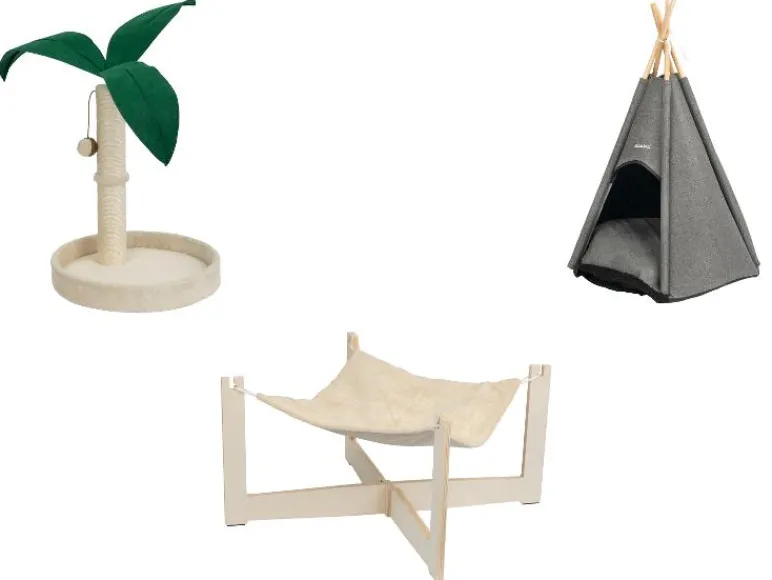 Krabpaal, hangmat of tipitent voor katten<zoofari® Hot