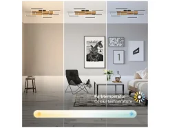 LED-plafondlamp met backlight<Briloner Outlet