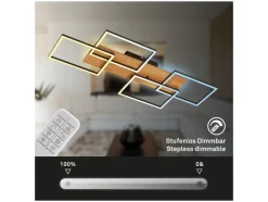 LED-plafondlamp met backlight<Briloner Outlet