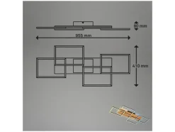 LED-plafondlamp met backlight<Briloner Outlet