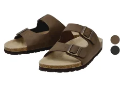 Leren heren slippers<esmara® Clearance
