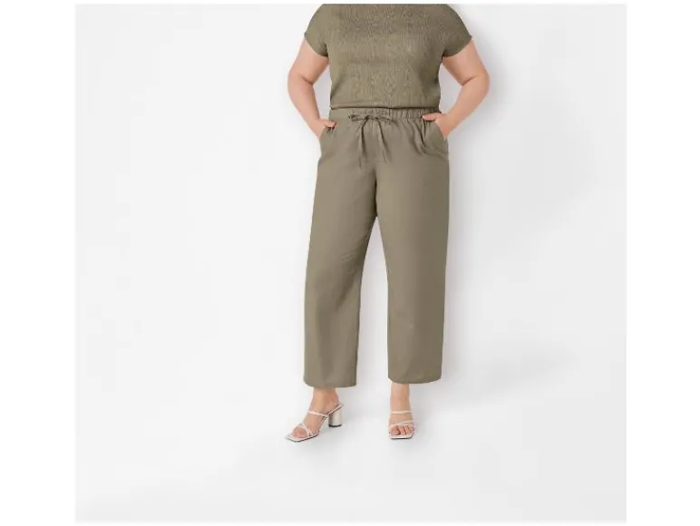Linnen dames broek - Plus size<esmara® Outlet