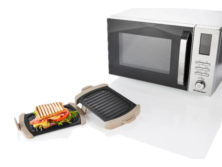 Magnetron grillplaten 2-delig<LIVARNO home Best