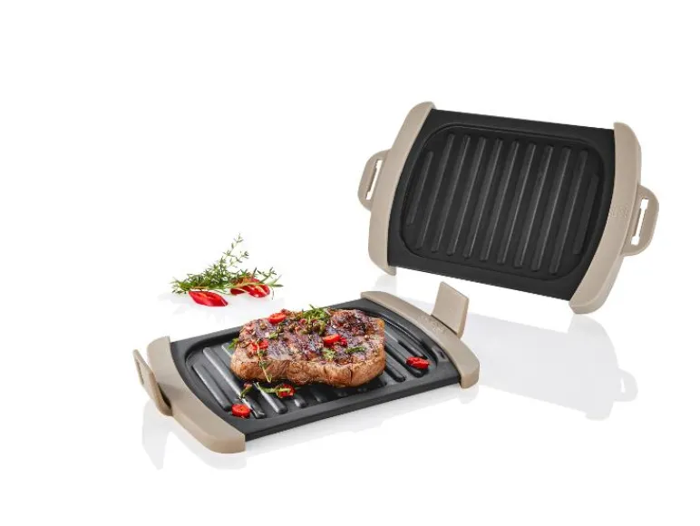 Magnetron grillplaten 2-delig<LIVARNO home Best