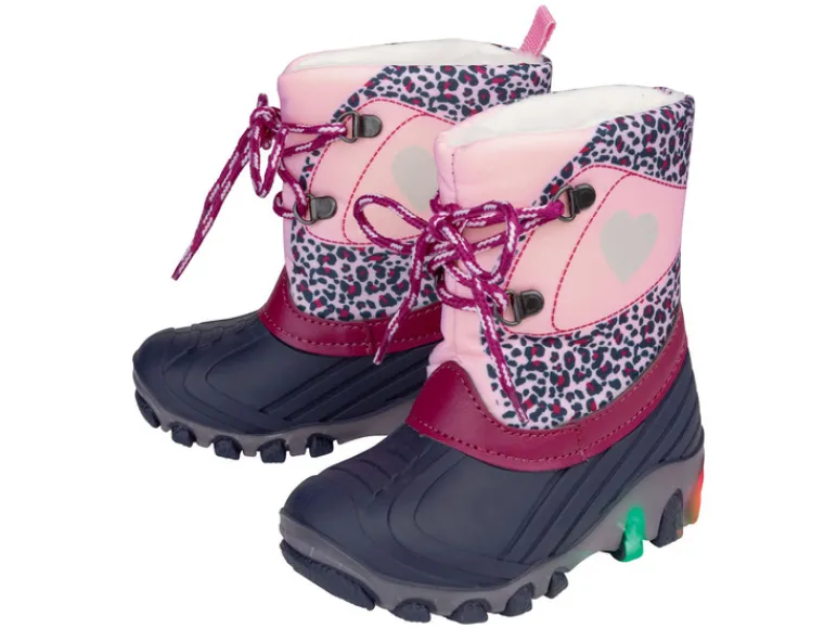Meisjes snowboots met LED-licht<lupilu® Online
