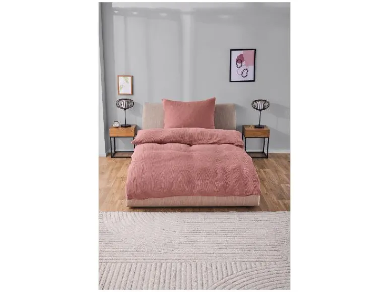 Mousseline dekbedovertrek 140 x 200 cm<LIVARNO home Discount