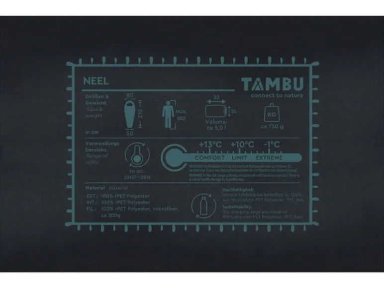 Mummieslaapzak Neel 210 x 80 cm<TAMBU Discount