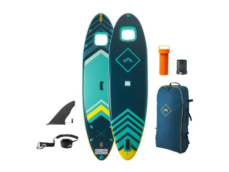 Opblaasbaar SUP-board Allround met kijkvenster<CRIVIT Hot