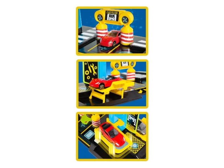 Parkeergarage met accessoires en speelkleed<Molto Hot