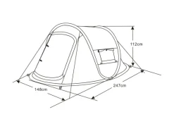 2-persoons pop-up tent<Rocktrail Discount