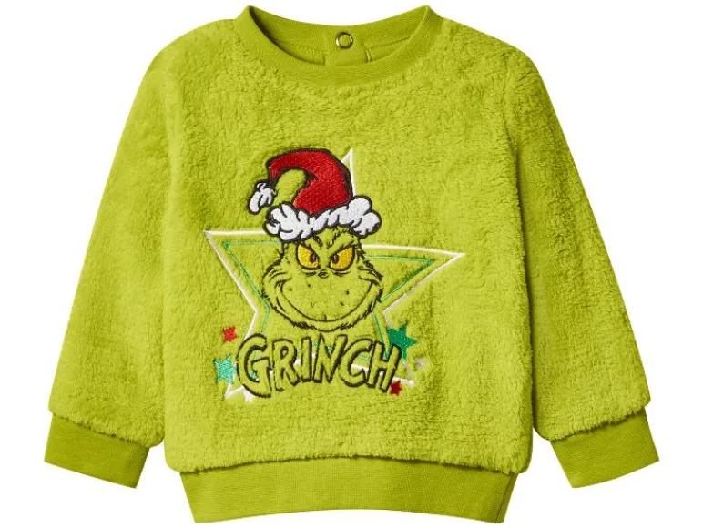 Pluche baby kerstset 2-delig The Grinch< New