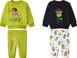 Pluche baby kerstset 2-delig The Grinch< New