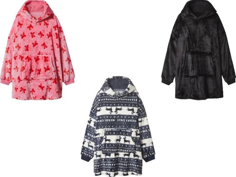 Pluche kersthoodie< Online