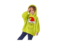 Pluche oversized kinder kersthoodie The Grinch< Discount