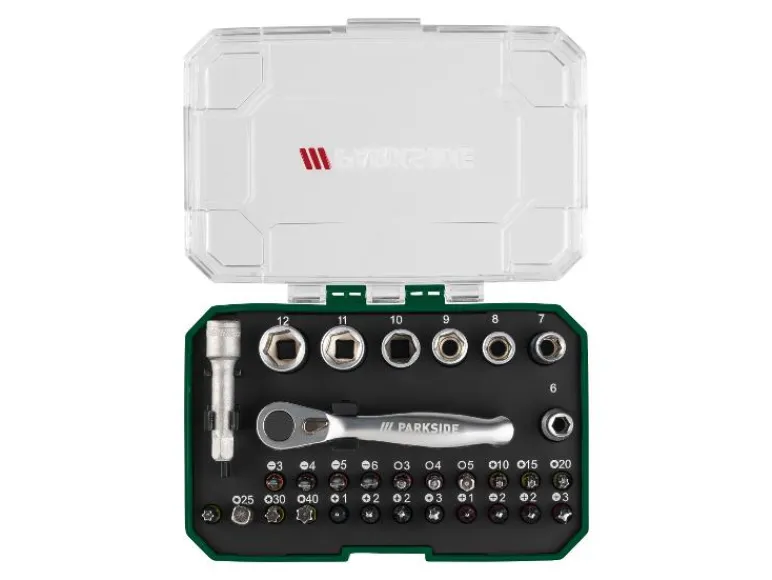 Ratel-bitset, bitset of bit- en dopsleutelset<PARKSIDE® Hot