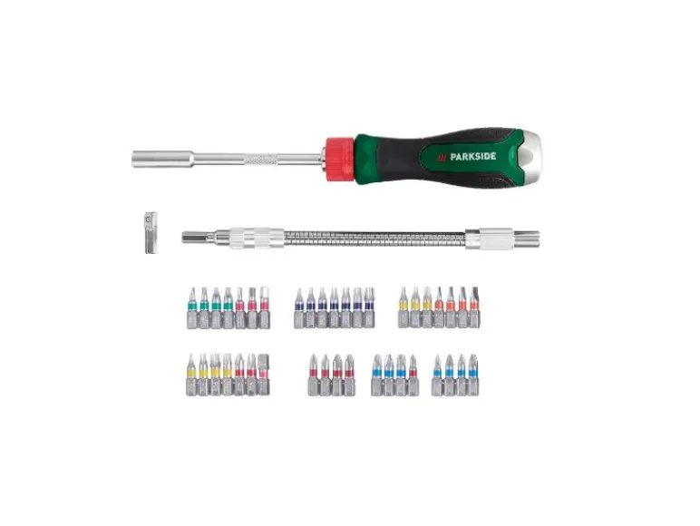 Ratelschroevendraaier met bitset<PARKSIDE®