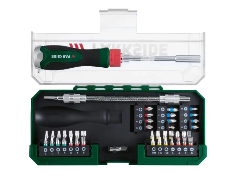 Ratelschroevendraaier met bitset<PARKSIDE®