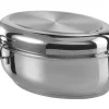 RVS braadpan ovaal 38 cm, 3 in 1<GSW