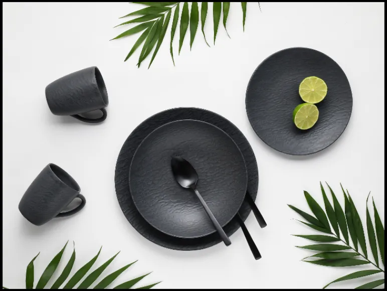 Serviesset Leisteen Black<Creatable Sale