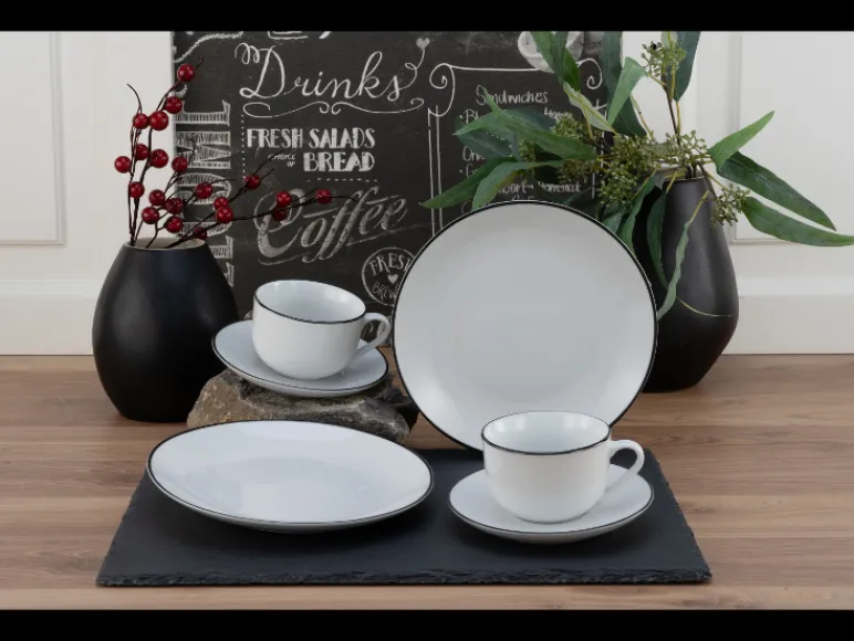 Serviesset Luna Black Line<Creatable Online