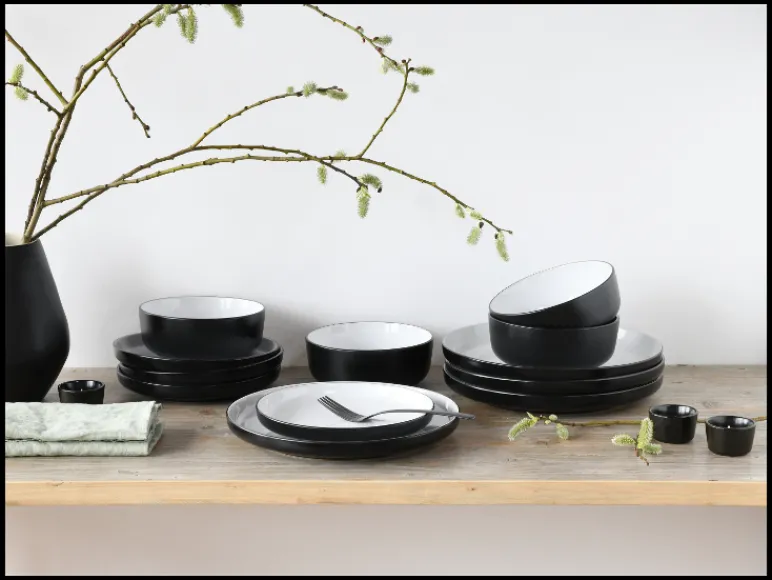 Serviesset Nordic Cool Black<Creatable Outlet